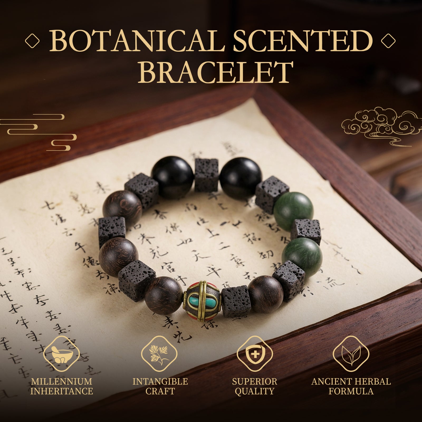 Herbal Bracelet Enhance Inner Calm Awareness