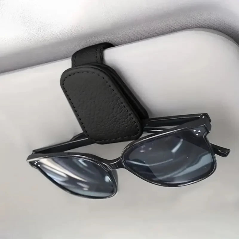 Car / Semi Truck Sun Visor Glasses Case Holder Sunglasses Clip Ticket Card Clip Multifunction Portable Clip Auto Interior Accessories