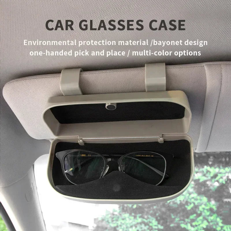 Vehicle Glasses / Sunglasses Holder In The Car / Semi Truck Driving Glasses Holder Eyeglass Case Sun Visor Vehicle Lenses Holder