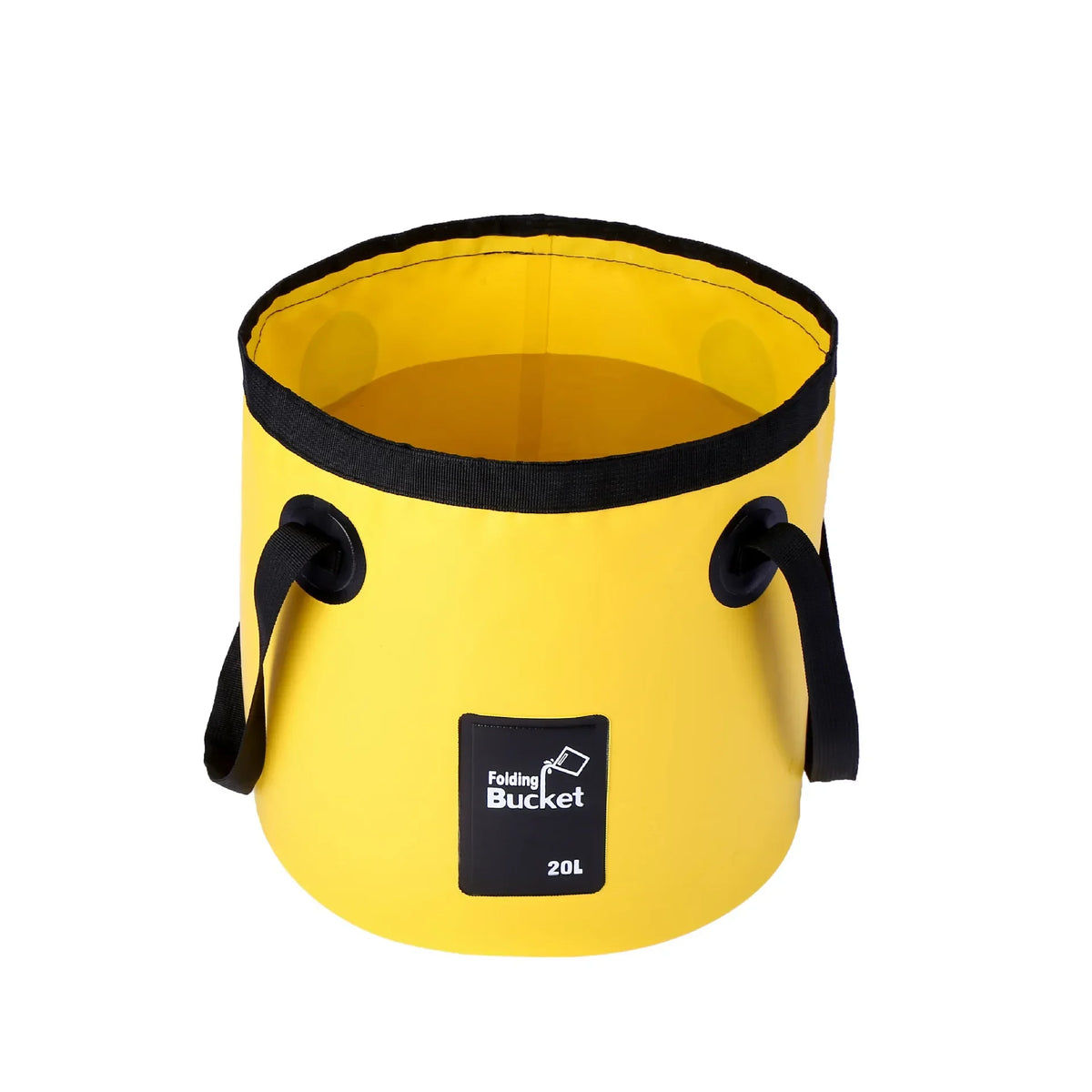 Foldable Large-Capacity Waterproof Bucket Portable Folding Bucket Carrier Bags for Fishing Camping 20L/12 Liters = 5 Gallons, 3 Gallons