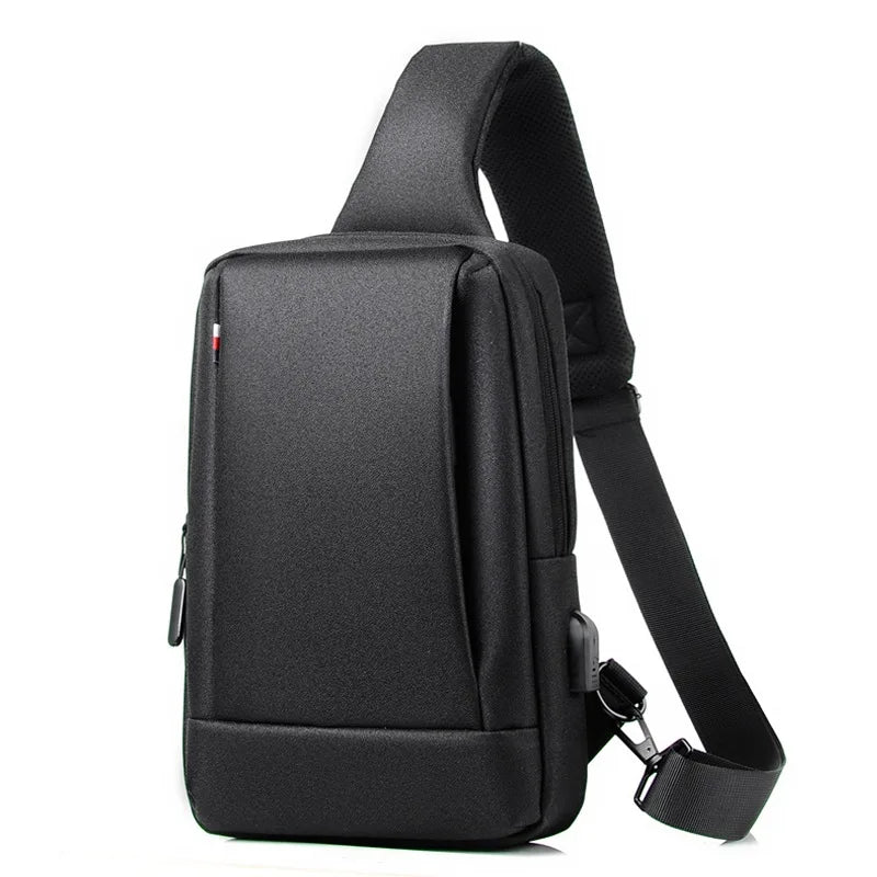 Fashionable chest or back bag light leisure cross body Oxford cloth waterproof shoulder bag breathable large capacity
