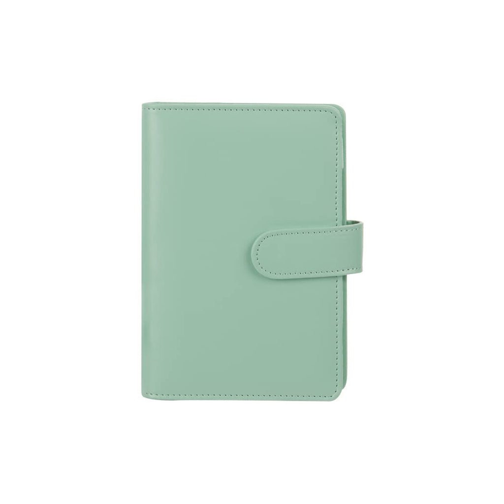Loose-leaf Vegan Material Leather Budget Organizer With Zipper Wallet Bill Storage Bag Notebook
