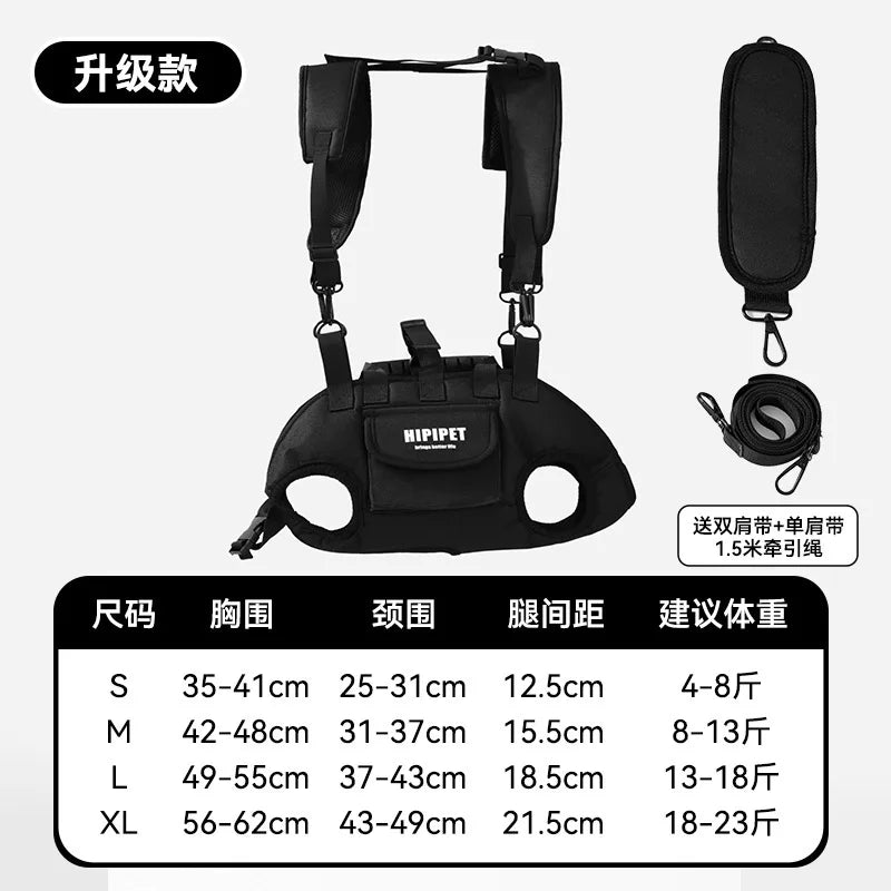 Adjustable Dog or Cat Carrier Backpack Breathable Pet Travel Bag for Small Medium Dogs Cats Outdoor Hiking Walking Camping