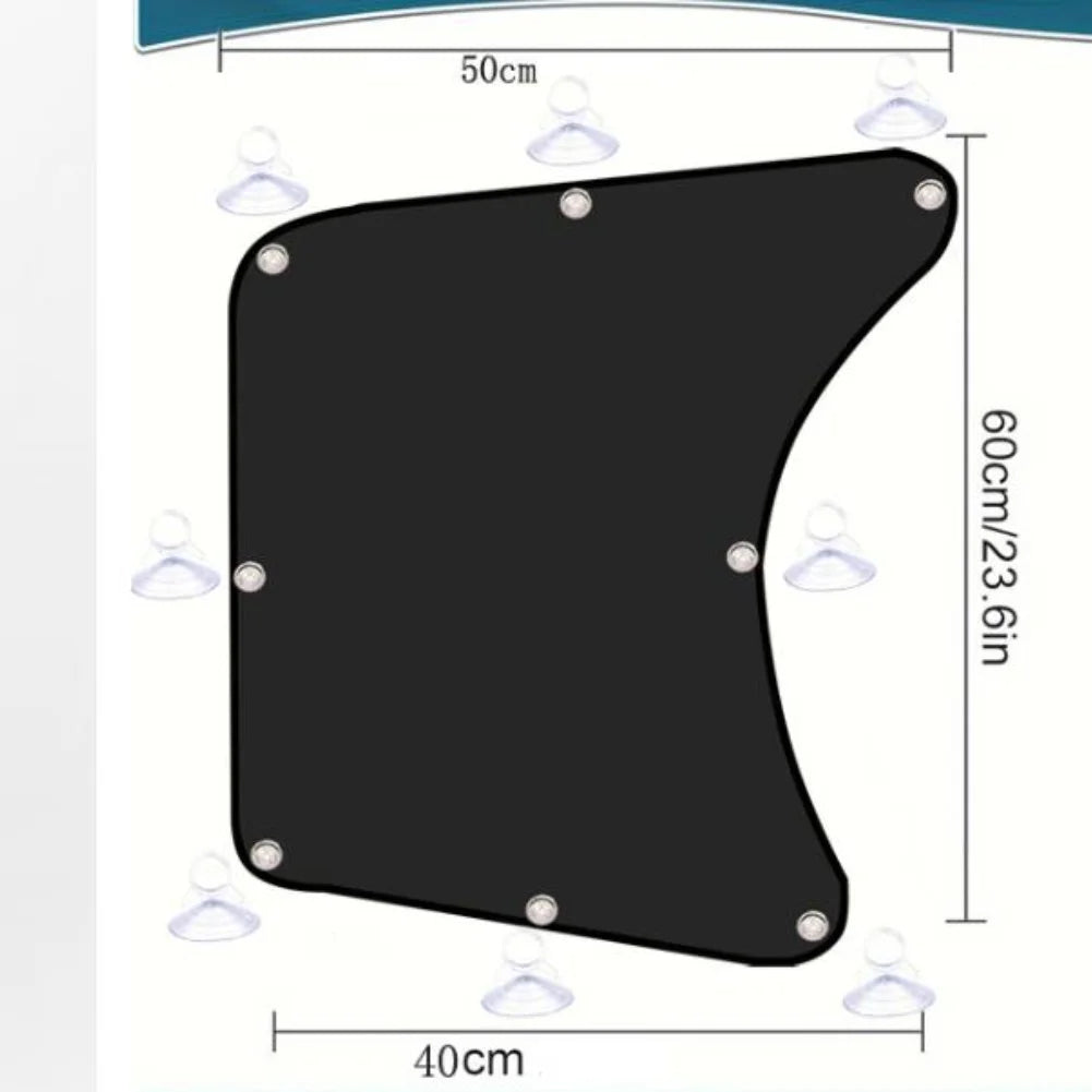 Commercial Semi Tractor Vehicle Sun Blocker Truck Side Window Shades For Sunny Day Driving Glare Reduction Suction Cup Installation 2 Sun Blockers Per Pack