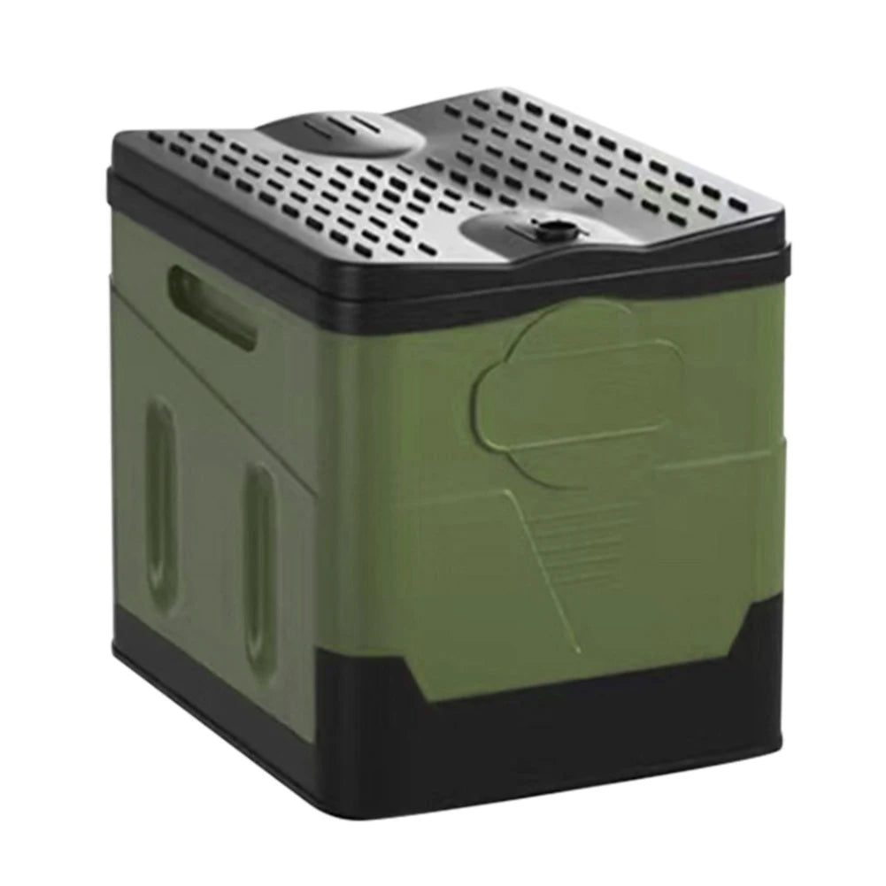 Portable Camping Toilet with Lid Folding Toilet Multifunctional Foldable Outdoor Toilet Seat for Camping Travel  Emergencies