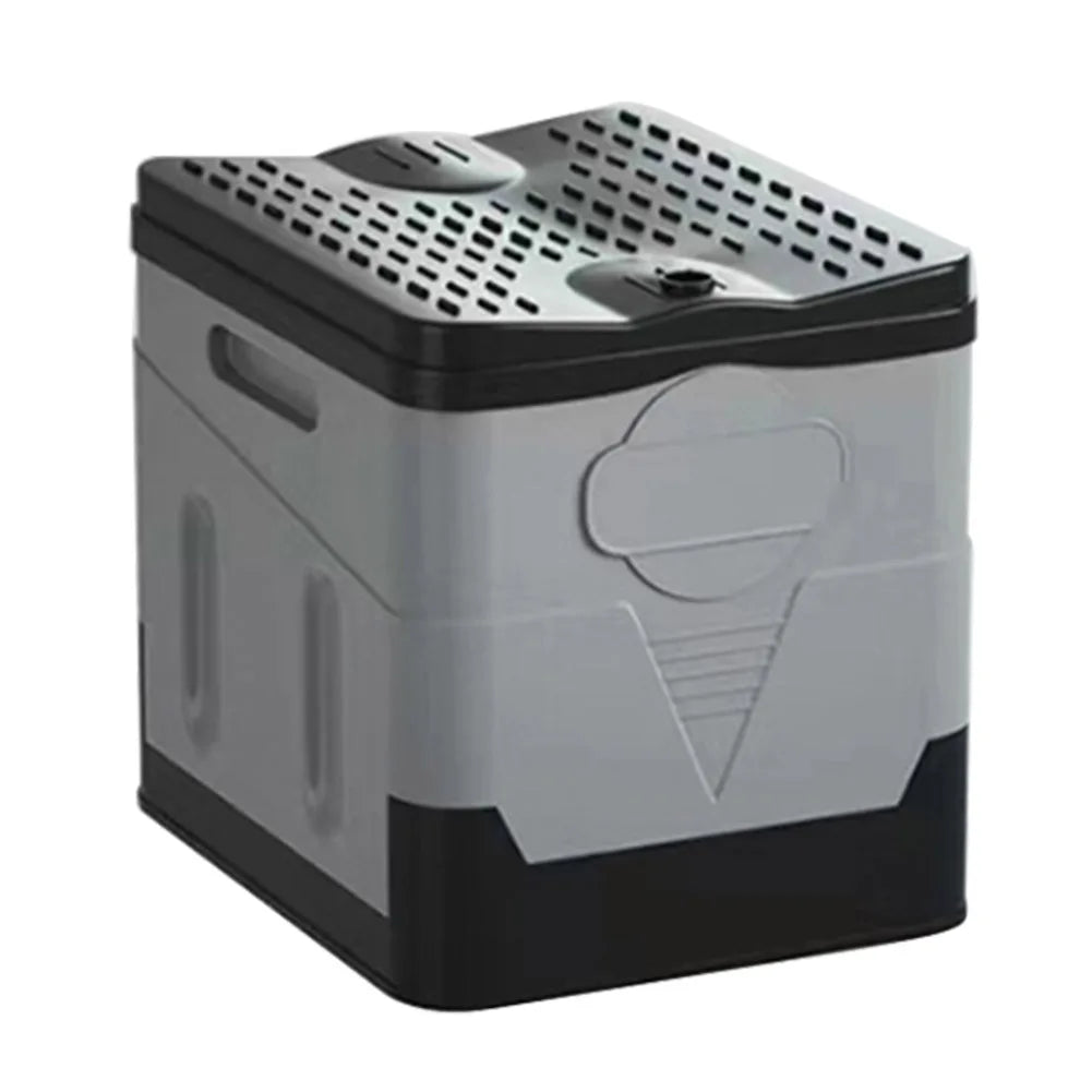 Portable Camping Toilet with Lid Folding Toilet Multifunctional Foldable Outdoor Toilet Seat for Camping Travel  Emergencies