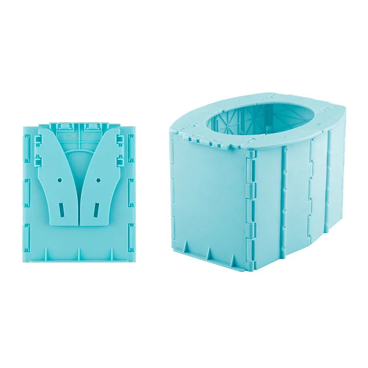 Foldable Emergency Toilet Suite Includes A Garbage Bag A Storage Bag For Outdoor Camping And Business Travel Auto Accessories