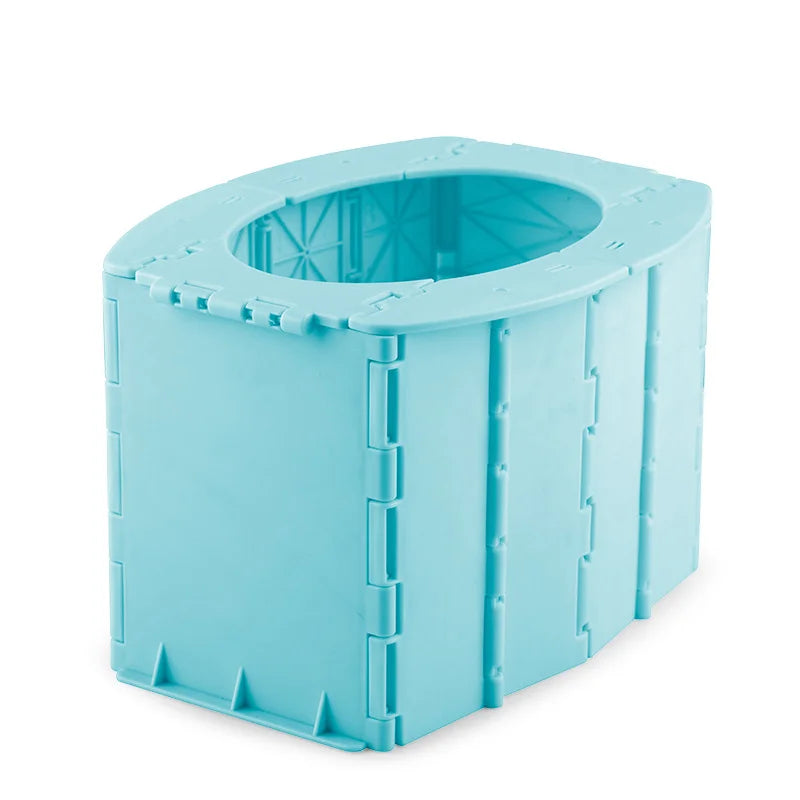 Foldable Emergency Toilet Suite Includes A Garbage Bag A Storage Bag For Outdoor Camping And Business Travel Auto Accessories