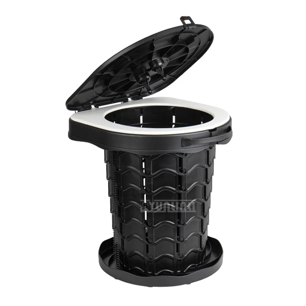 Portable Camping Toilet , Foldable Commode for RV, Semi Truck, Boat, Car, and Emergency